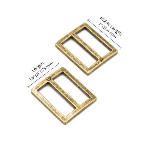 Slider - Antique Brass - 1 in (24mm) Pack of 2 From ByAnnie