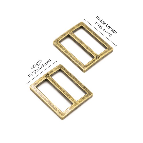 Slider - Antique Brass - 1 in (24mm) Pack of 2 ByAnnie