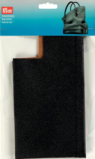 Black - Prym Bag Bottom Caroline 1pc Finished Size 32 X 12 X 6cm Artificial Leather