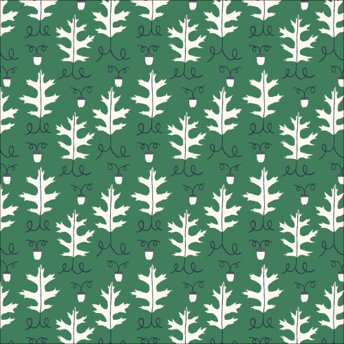 Mid-Century Acorn From Autumn Walk By Emily Taylor For Cloud9 Fabrics