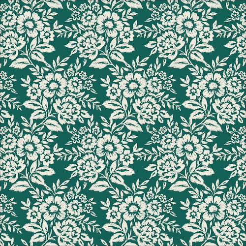 Lace Green/White from Flora by Cassidy Demkov
