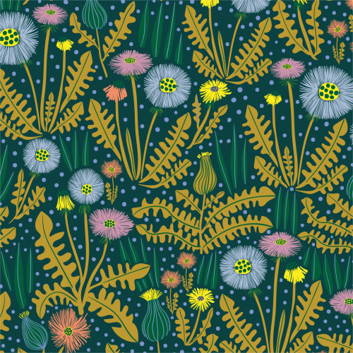 Dandelion Navy from Furrow by Leah Duncan