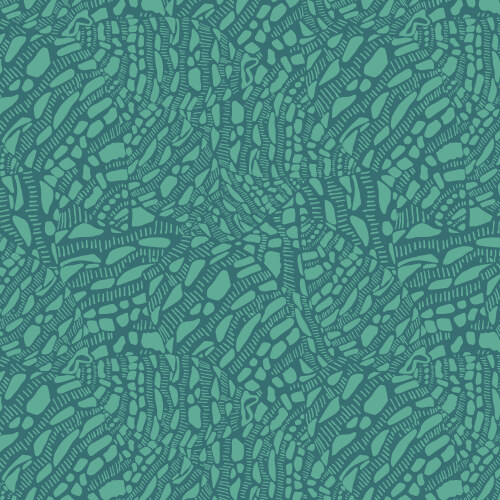 Neverending in Teal/Green from Seashell Serenade by Jayme Murray for Cloud9 Fabrics