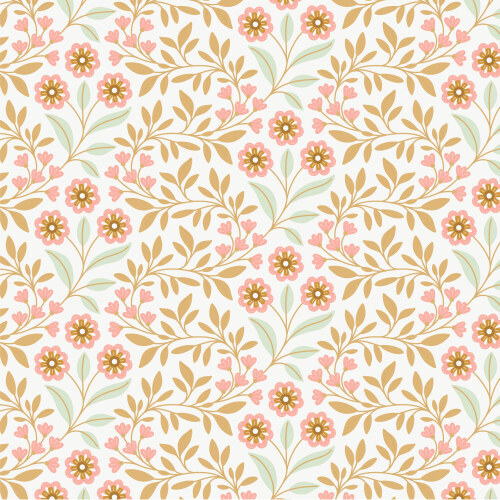 Flora From Vintage Charm By Popeia Herzog For Cloud9 Fabrics (Due Dec)