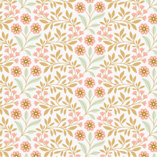 Flora From Vintage Charm By Popeia Herzog For Cloud9 Fabrics (Avail Mar)