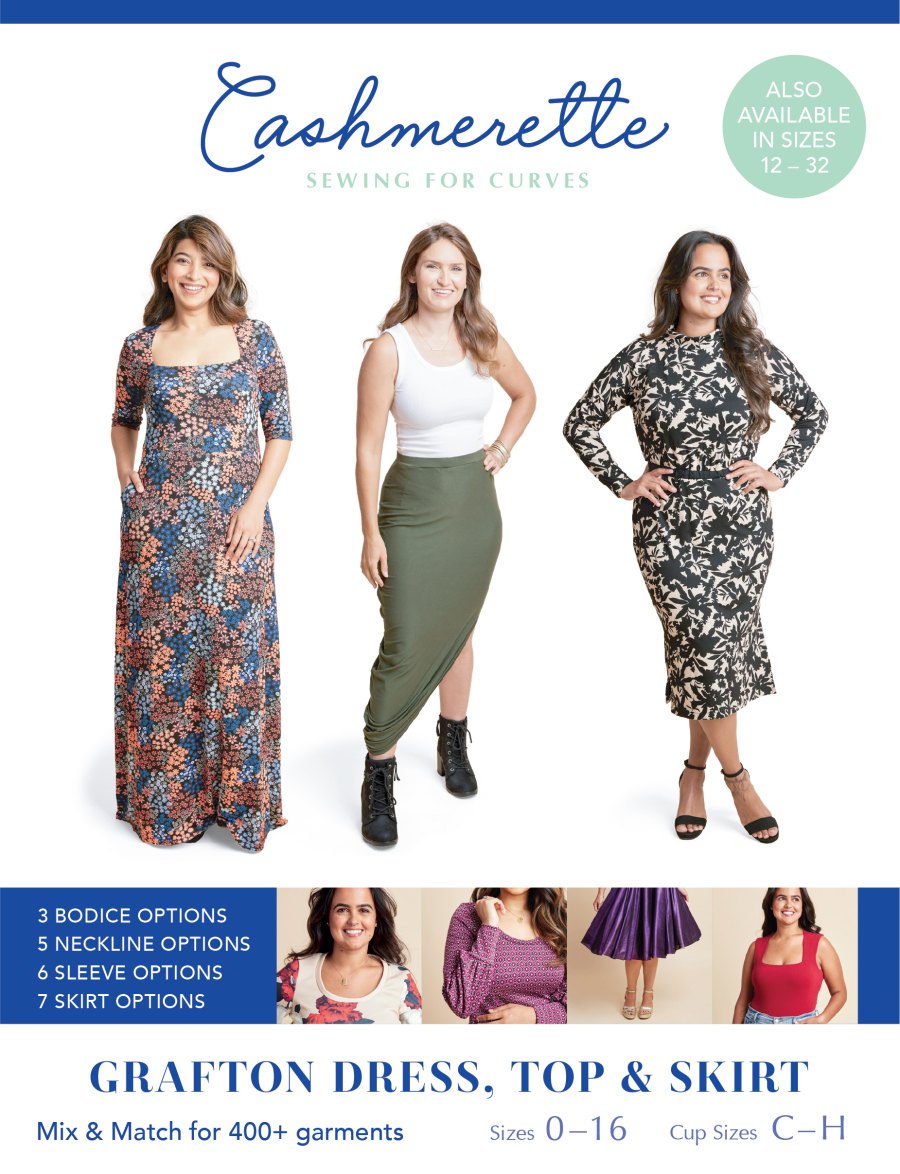Grafton Dress Top & Skirt Mix & Match Pack Pattern Size 0-16 By Cashmerette