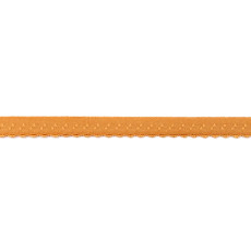 Cognac Foldover Scalloped Edge Elastic - 12mm X 25m