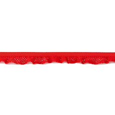 Red Ruffle Edge Elastic - 14mm X 25m