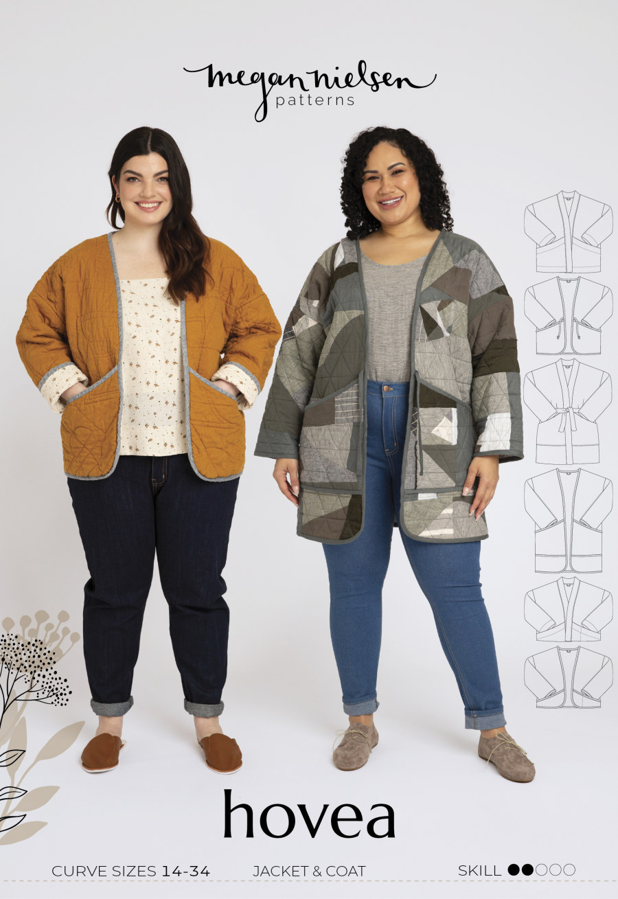 Hovea Curve Jacket & Coat Pattern By Megan Nielsen (Due Dec)