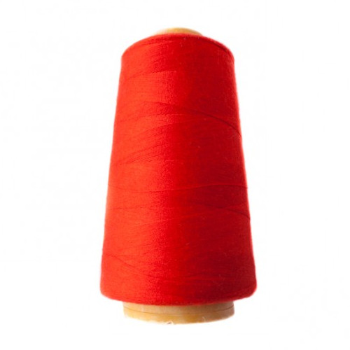 Hantex Overlocker Thread - Red - 100% Polyester 3000 Yrds (2700+m)