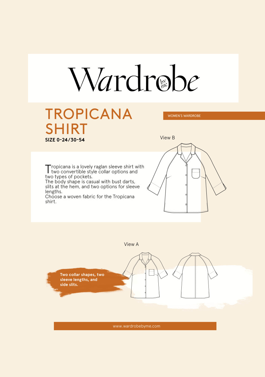 Tropicana Shirt Pattern By Wardrobe By Me