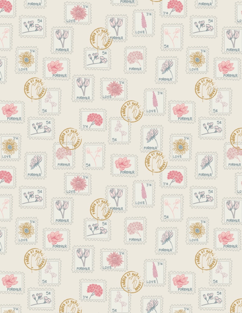 Foral Postage Pearl from Love Letters by Becca Plymale for AGF (Avail Jun)