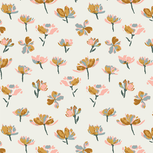 Watercolor Blooms from GeoBloom by Kelsey Swatske for AGF Sewcial Bee Collective for AGF (Avail Oct)