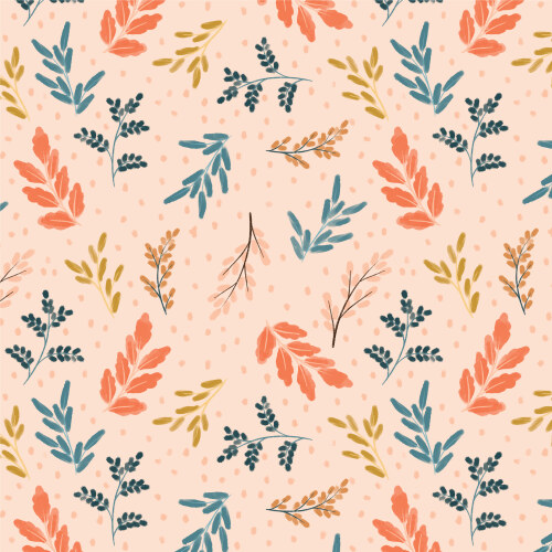 Pastel Branches Pink From Woodland Creatures By Dominika Godette For Cloud9 Fabrics