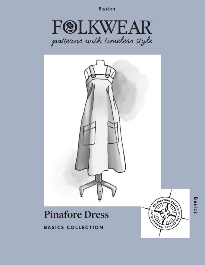 Pinafore Dress From Basics Range by Folkwear Patterns