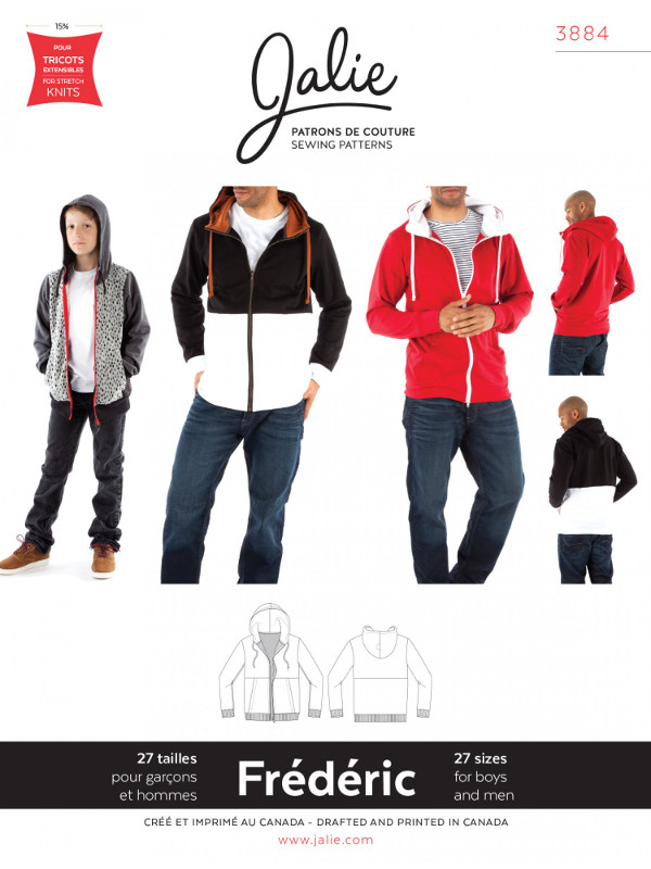 Frederic Hoodie Pattern by Jalie