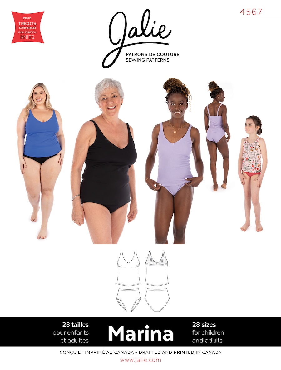 Marina Tankini Pattern By Jalie (Avail Jun)