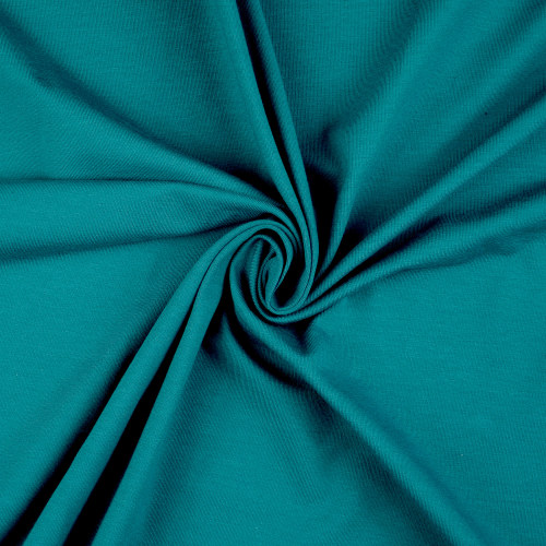 Pine Green Cotton Jersey by Modelo Fabrics - Wholesale by Hantex Ltd UK EU