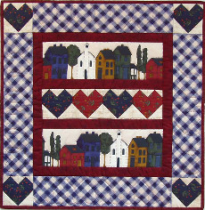 Hearts and Home 21in x 21in (53cm x 53cm) Quilt Kit