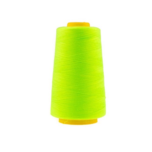 Hantex Overlocker Thread - Neon Green - 100% Polyester 3000 Yrds (2700+m)