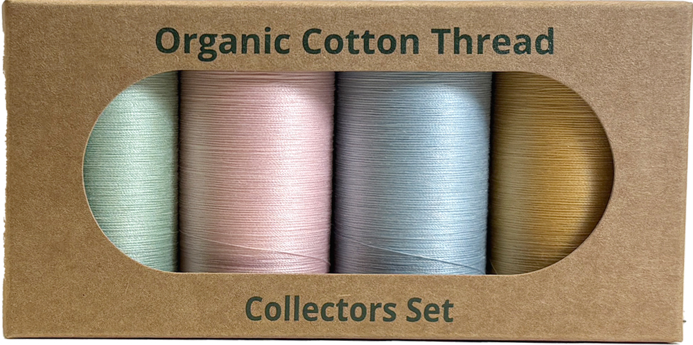 Modern Pastel Organic Cotton 50 Weight Thread Selection 457 Metre Spools