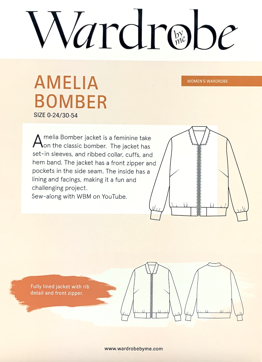 Amelia Bomber Pattern by Wardrobe By Me