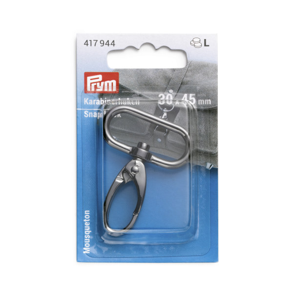 Prym Snap Hook 30 x 45mm Gunmetal 1 pc (Due Apr)