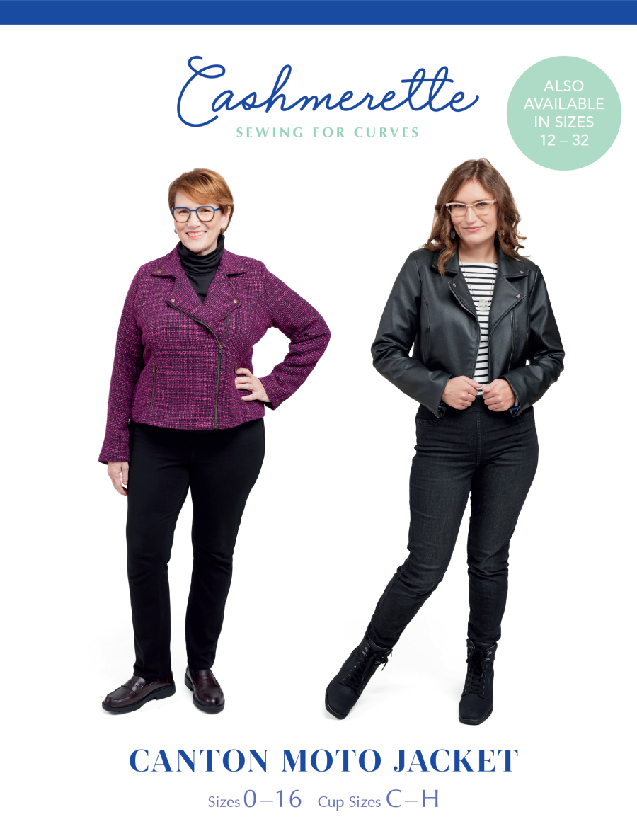 Canton Moto Jacket 0-16 Pattern By Cashmerette