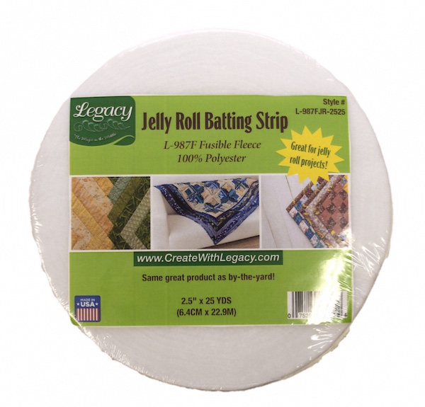 Legacy Fusible Fleece 2.5in x 23m (25yds) Jelly Roll Strip