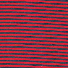 Red / Navy Striped Tubular Ribbing by Modelo Fabrics