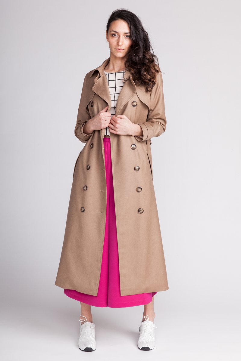 Isla Trench Coat By Named Patterns