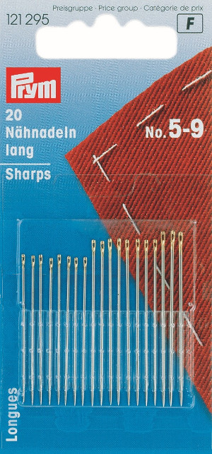 Prym Hand Sewing Needles Sharps 5-9 Assorted With 20pcs