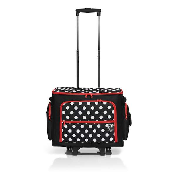 Prym Sewing Machine Trolley Black Polka Dot Print (Due May)