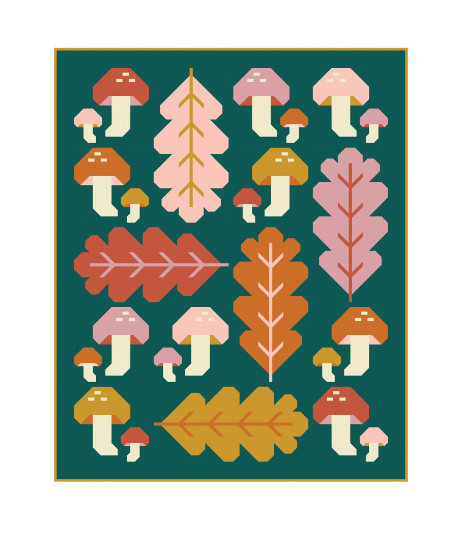Forest Fungi Quilt Pattern by Pen + Paper Wholesale by Hantex Ltd UK EU