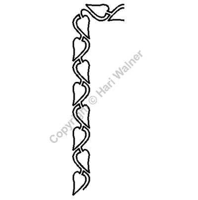 Machine Quilting Border Stencil Size: 1in or 2.5cm