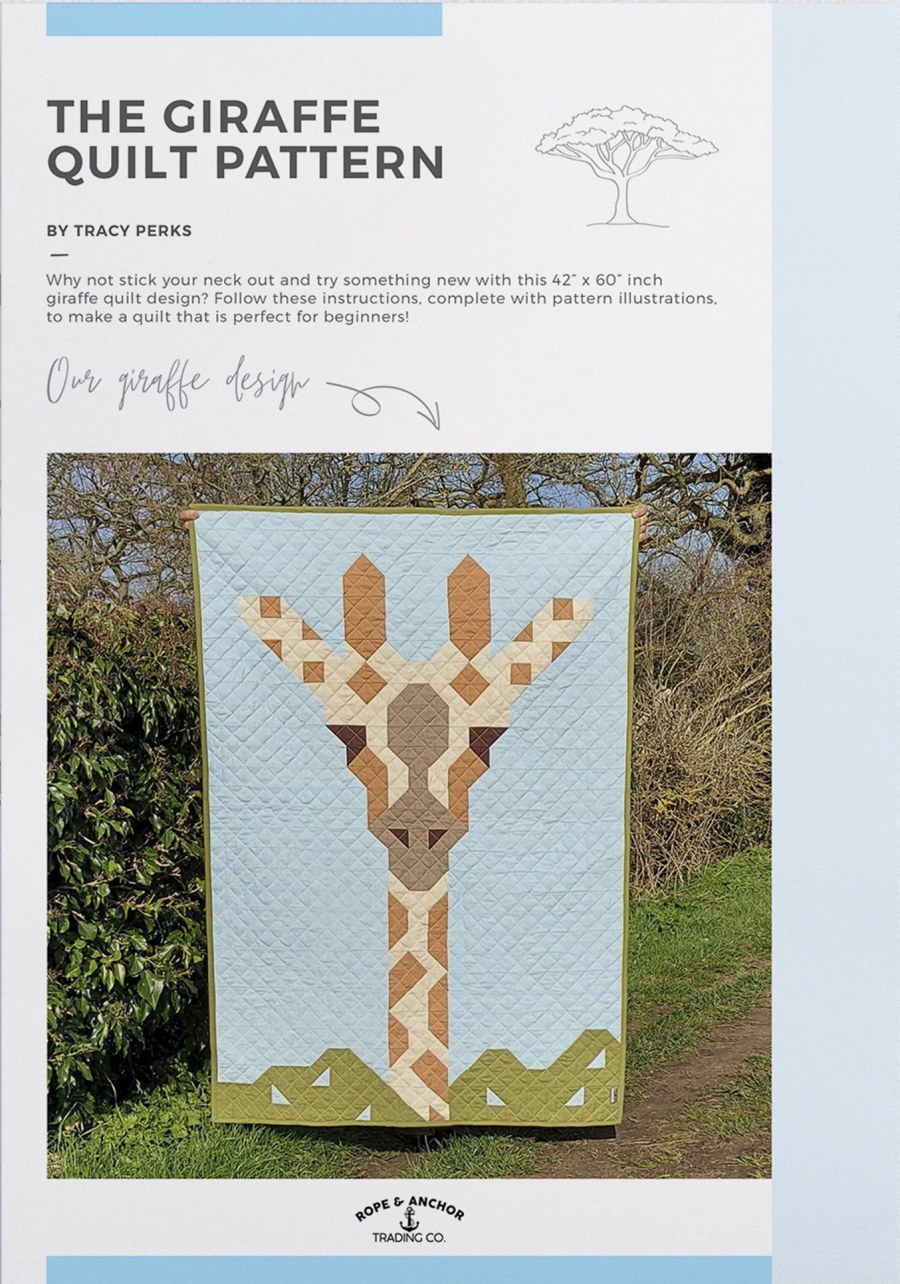 The Giraffe Quilt Pattern Booklet by Rope & Anchor Trading