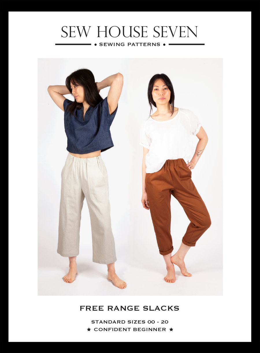 Free Range Slacks Pattern Size 00-20 by Sew House Seven