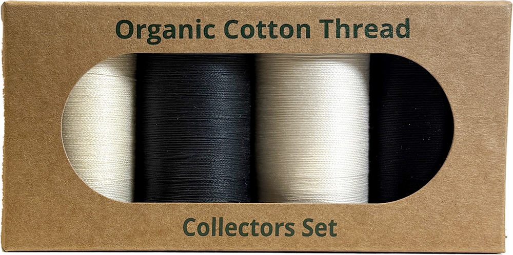 Monochrome Organic Cotton 50 Weight Thread Selection 457 Metre Spools