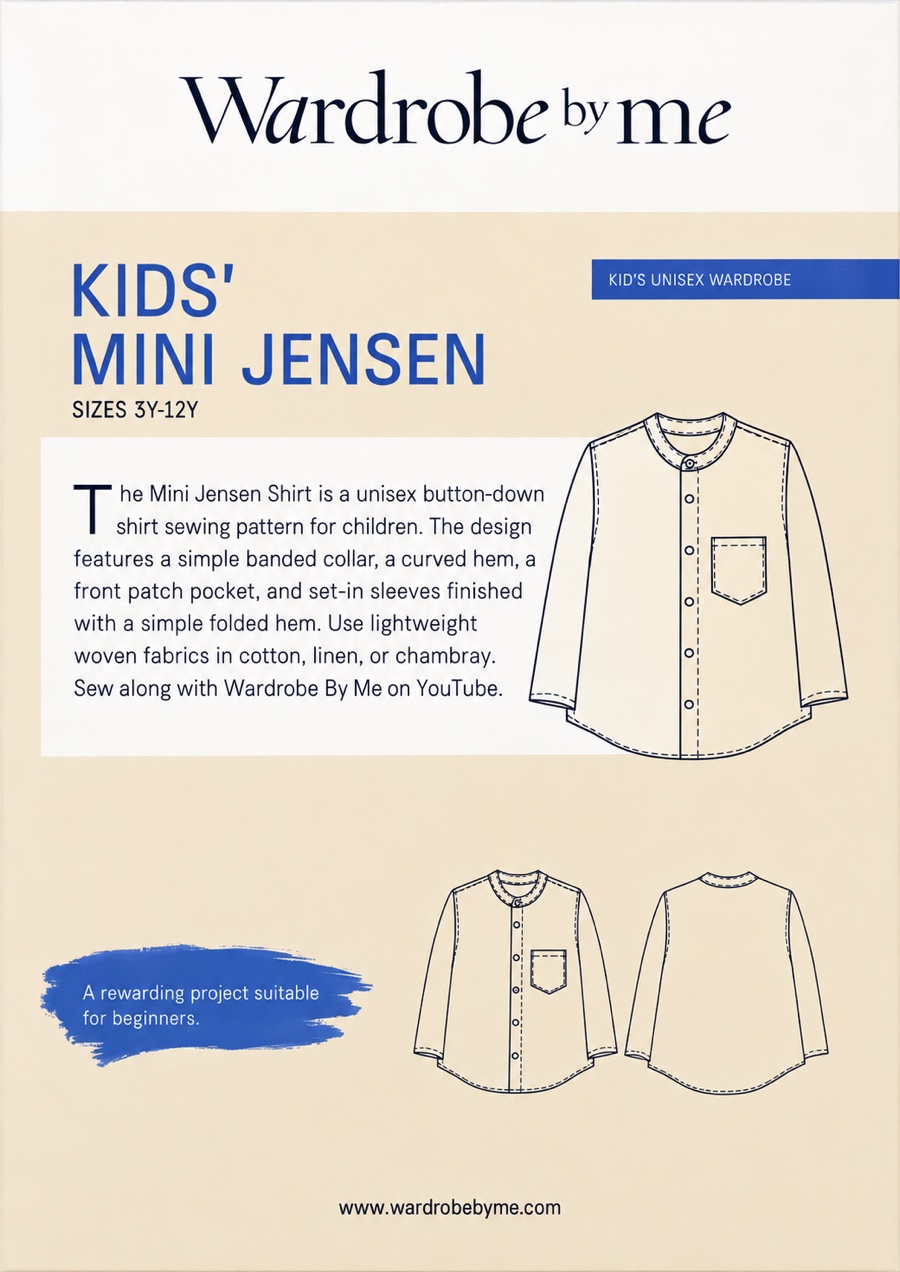 Mini Jensen Shirt Pattern For Children By Wardrobe By Me