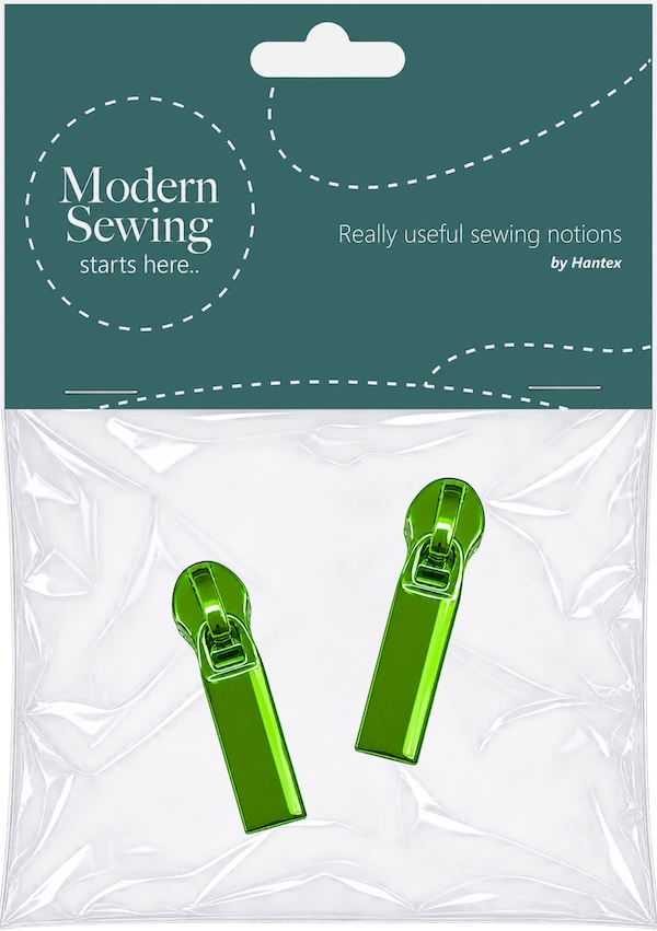 Green Solid Heavy Duty #5 Zip Pull Pack Of 2