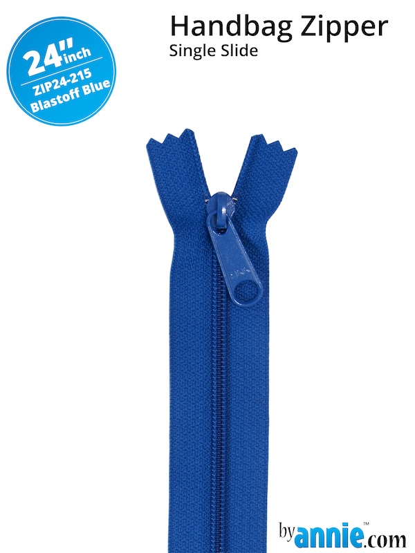 Single Slide Bag Zipper 24in Blastoff Blue From ByAnnie (ZIP24-215)