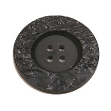 Acrylic Button 4 Hole Metallic 18mm Slate / Silver