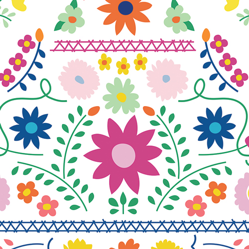 Fiesta Fun Mexican Dress Morning Canvas