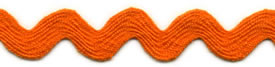Orange - Ric Rac - Standard 16mm Wide 22m Reel