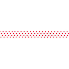 White Foldover Elastic Spot - 16mm X 25m