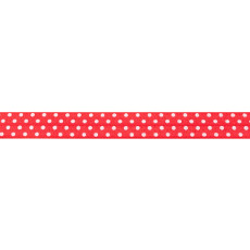 Red Foldover Elastic Spot - 16mm X 25m
