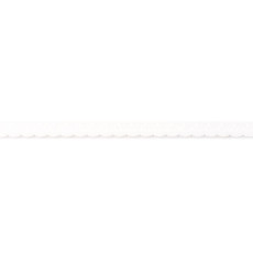 White Foldover Scalloped Edge Elastic - 12mm X 25m