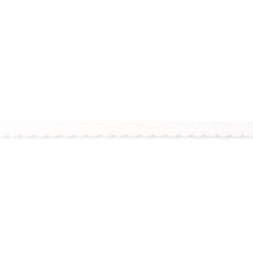 White Foldover Scalloped Edge Elastic - 12mm X 25m