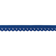 Cobalt Picot Edge Elastic - 14mm X 22m