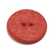 Acrylic Button 2 Hole Textured Speckle 15mm Red